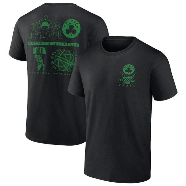 Men's Boston Celtics 2022 Black Court Street Collective T-Shirt
