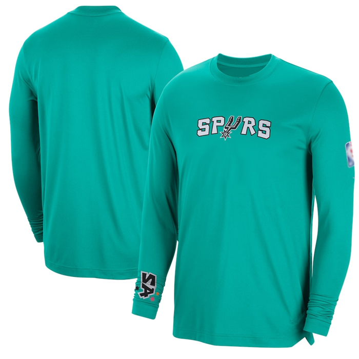 Men's San Antonio Spurs Teal 2022/23 City Edition Essential Expressive Long Sleeve T-Shirt