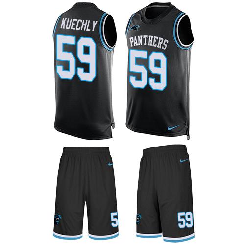 Nike Panthers #59 Luke Kuechly Black Team Color Men's Stitched NFL Limited Tank Top Suit Jersey